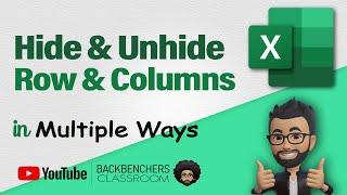 How to Hide and Unhide Excel Column and Row in Multiple Ways  Excel Tutorial