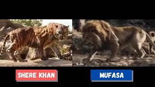 Mufasa Vs Shere Khan Size Comparision  Lion Vs Tiger  A 100% Accurate Size Comparision