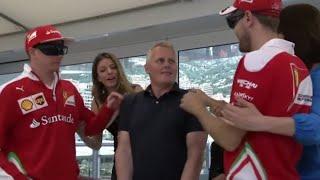 Johnny Herbert receives some special treatment