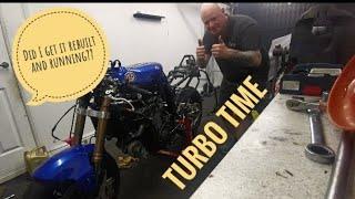 The Suzuki Turbo Gsxr lives again engine rebuild   #turbo #gopro #redbull