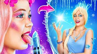 AMAZING PRINCESS MAKEOVER  Mermaid Wished to Be Elsa