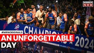 Team India Return Home  Champions Receive Huge Welcome At Delhi Hotel  Virat Kohli  Rohit Sharma