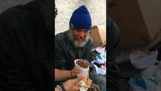 Homeless Man Reacts to Magic Trick - #shorts