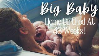 EMOTIONAL HOME BIRTH VLOG at 43 WEEKS PREGNANT Castor Oil Induced Labor & Delivery  Water Birth