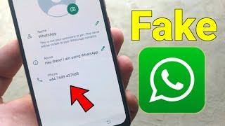 Fake Whatsapp Number 2024 - How to Create Fake Whatsapp Account 2024  Fake Whatsapp Kaise Banaye