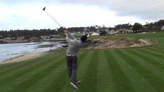 Hunter Mahan 2013 Pebble Beach Swingvision Full Round Holes 8-18 60fps