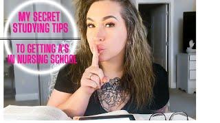 MY SECRET STUDYING TIPS to getting As in Nursing School