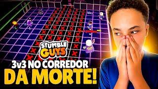 3V3 VILÃO VS HEROI NO CORREDOR DA MORTE - DESAFIO INÉDITO NO STUMBLE GUYS