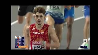 David García Zurita. Campeonato de Europa en Pista Cubierta. Estambul 2023. Final Relevo 4x400 ml.