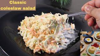 The Best Homemade Creamy Coleslaw Ready in 3 minutes How to make classic coleslaw salad like kfc 