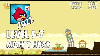 Angry Birds 2022  Mighty Hoax  Level 5-7  3-star Walkthrough