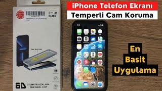 iPhone Telefona Kolay Kurulum Temperli Cam