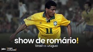 Melhores Momentos de Romário Brasil vs Uruguai  Eliminatórias para Copa 94