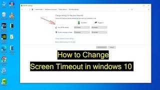 How to Change Screen Timeout in Windows 10 laptop  Increase screen timeout in laptop