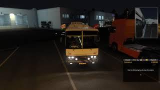 POV driving bus Ikarus 250-59 + Passengers in Euro Truck Simulator 2