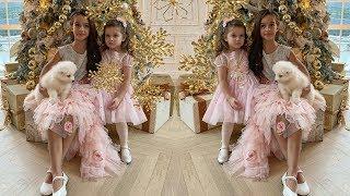 Бородина устроила новогоднюю фотосессию для своих принцесс