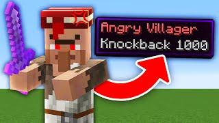 Minecraft But Every Mob Is Hostile With Knockback 1000...