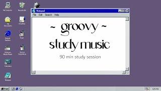  groovy  study music to make your work less boring  study playlist with timer⏱️