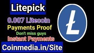 Litepick io  0.007 LTC Live Withdrawal Proof  Best LTC Faucet Site  Instant Payments 