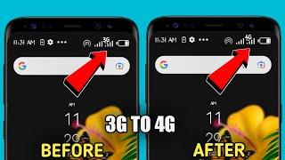 How To Convert 3G To 4G Network On AndroidWithout Root  Change 3G To 4G