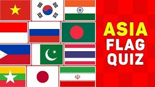 Guess All 53 Asian National Flags In 5 Seconds  Asia Flag Quiz