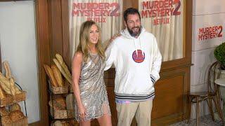 Jennifer Aniston and Adam Sandler Murder Mystery 2 Los Angeles Premiere Red Carpet Arrivals