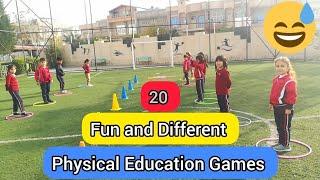 20 Fun physical education games  PE GAMES  physed games