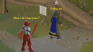 Testing if Runescapers will Lure a New Player they do = I PK them