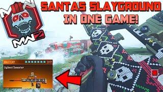 MWZ *NEW* HOW TO COMPLETE SANTAS SLAYGROUND IN 1 GAME UNLOCK UGLIEST SWEATER BLUEPRINT WARZONE 3