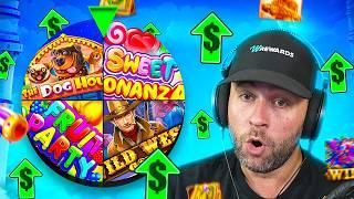 WHEEL DECIDE but the BONUS AMOUNT INCREASES with EACH SLOT Bonus Buys