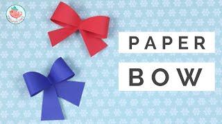 How to Make a Paper Bow  - QUICK & EASY for Gift Wrapping