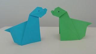 Origami Havlayan Köpek Yapımı - Kağıttan Köpek Nasıl Yapılır