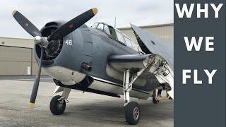 WW2 AVENGER walk around engine start wing folding flight clips