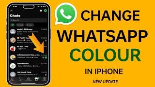 WhatsApp Green Colour Change  How to Change WhatsApp Colour in iPhone NEW UPDATE