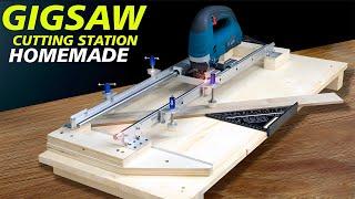 How to make JIGSAW Cutting Station - PERFECT corner cutting