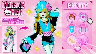 Recreating MONSTER HIGH Characters In DRESS TO IMPRESS Part2