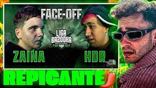 ASÍ SE PICA UNA BATALLA ️ BLON REACCIONA A ZAINA VS HDR  LIGA BAZOOKA FACE-OFF