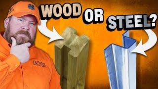 WOOD vs STEEL - Which Fence Post Should YOU Use?