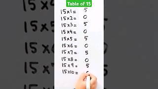 Awesome Trick for kids to learn table of 15 #trending #shorts  #shortsfeed #viralvideo