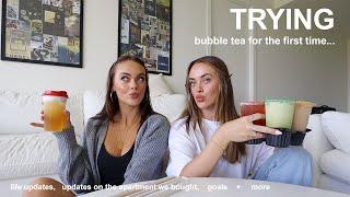 big life updates chit chat + trying boba for the first time  Mescia Twins