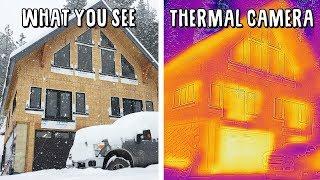 Testing Efficiency of Timber Frame SIP House with Thermal Camera