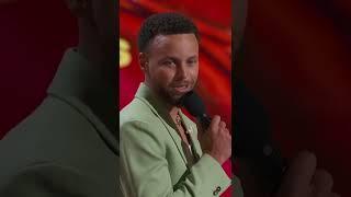Steph Curry throws a jab at LeBron James during the 2022 ESPYS 