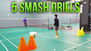 5 Drills to Hit the PERFECT BADMINTON SMASH