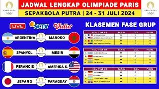 Jadwal Lengkap Olimpiade Paris 2024 - ARGENTINA VS MAROKO - SPANYOL VS MESIR - Olimpiade Paris 2024