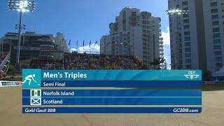 CG2018 Lawn Bowls - Mens Triples Semi Final - Scotland vs Norfolk Island