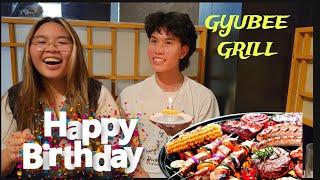 Eating Unlimited GYUBEE Japanese Food on Birthday #Mukbang