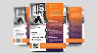 Creative corporate flyer design  Photoshop Tutorial