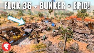 FLAK 36 & BUNKER = EPIC Company of Heroes 3 - Wehrmacht Gameplay - 4vs4 Multiplayer - No Commentary