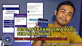 Pendaftaran Peserta Didik Baru PPDB Online 2020 melalui Smartphone  UPT SMP Negeri 1 Duampanua