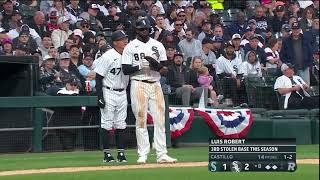 TWO Steals in ONE Inning Luis Robert is SPEED